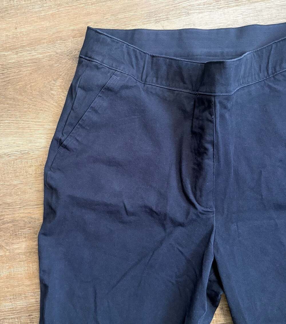 Spanx Women's Pull-On Polished Ankle Pants, Navy, Size Large Tall